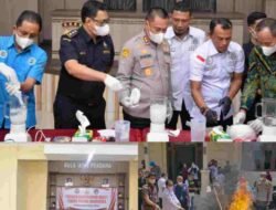 Polres Langsa Musnahkan 16 Kg Narkoba Hasil 4 Kasus, 8 Tersangka Dijerat Hukuman Mati