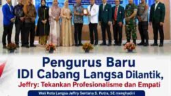 Pengurus Baru IDI Cabang Langsa Dilantik, Jeffry: Tekankan Profesionalisme dan Empati